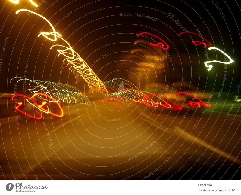 Motorway #2 Transport Mobility Highway Exposure Light Night Driving Blur Tilt