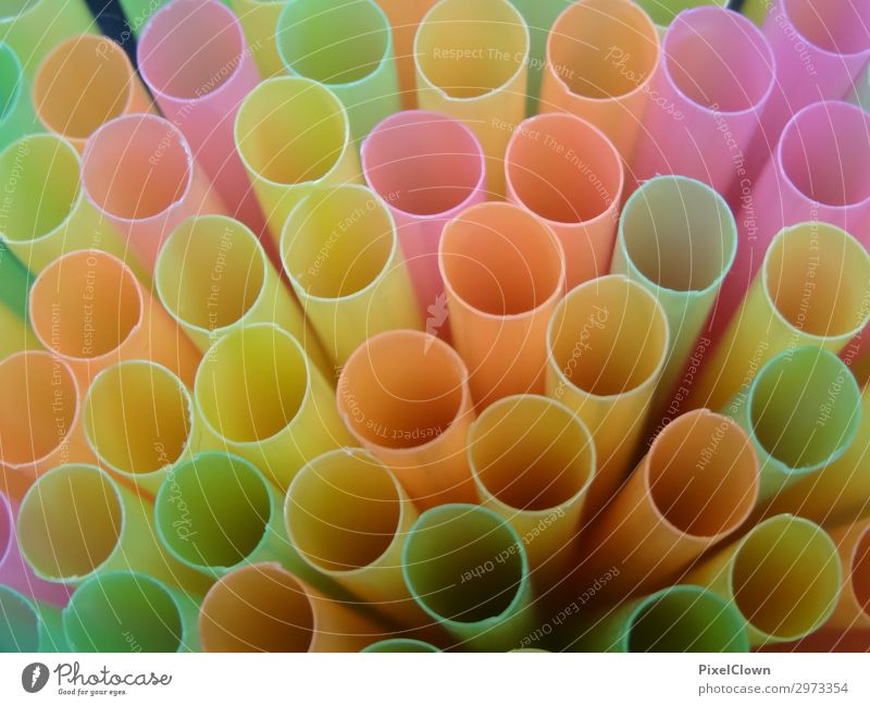 straws Nutrition Eating Fast food Drinking Straw Entertainment Party Feasts & Celebrations Art Esthetic Multicoloured Joy Close-up Detail