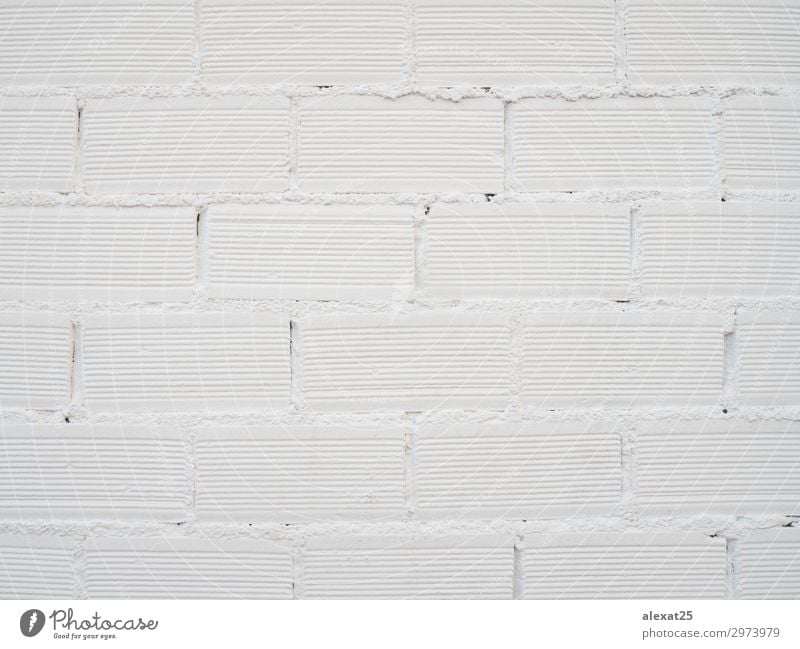 Wall of bricks painted of white Design Wallpaper Building Architecture Concrete Brick Old Clean White backdrop background block Brick wall brickwork Cement