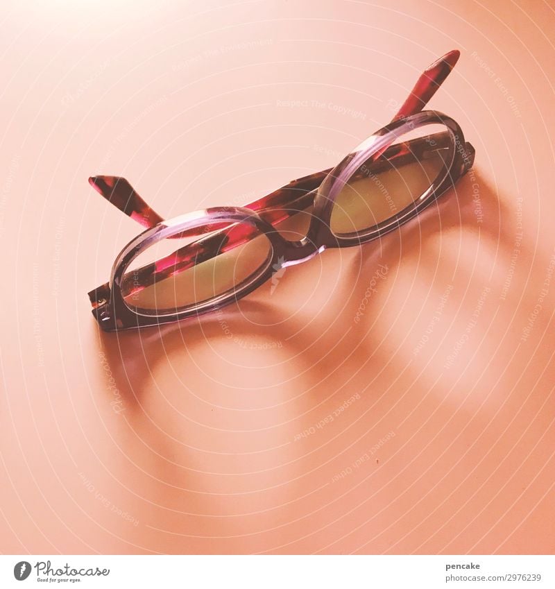 insulation | without glasses Eyeglasses Looking Blind Vision Eye test Spectacle frame Isolated (Position) Pink Break Stationary Feeble Lie Sleep Search