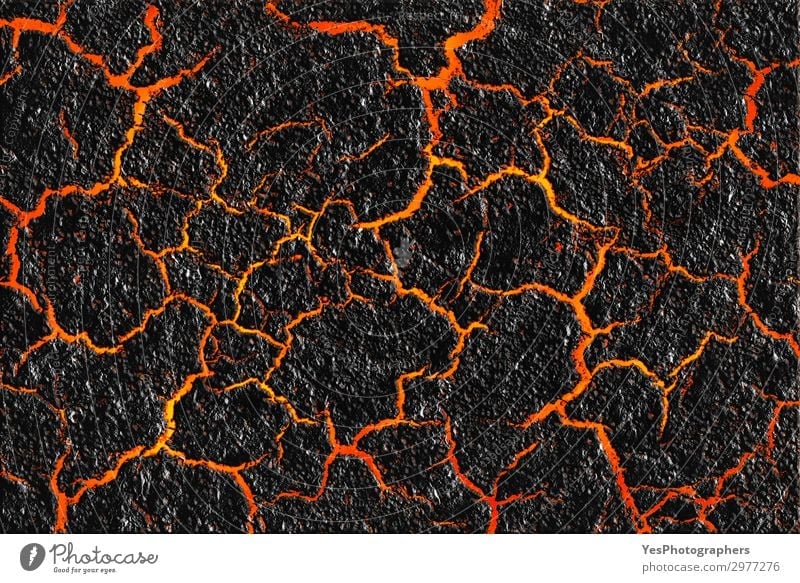 Lava texture and cracked ground surface Design Mountain Nature Earth Rock Volcano Hot Natural Red Black Destruction backdrop background burn burning