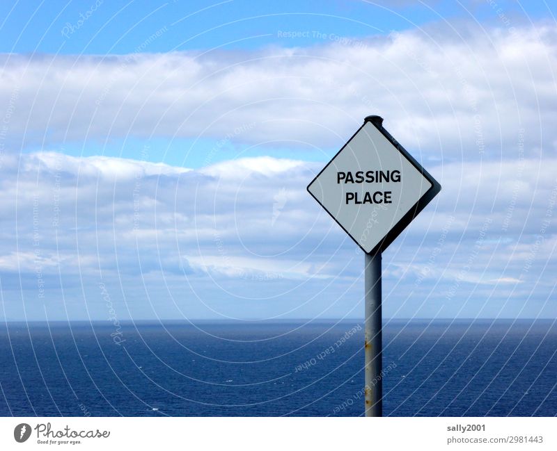 airy place to evade... Clouds Horizon Ocean Lanes & trails Road sign passing Sharp-edged Far-off places Infinity Maritime Adventure Loneliness Freedom