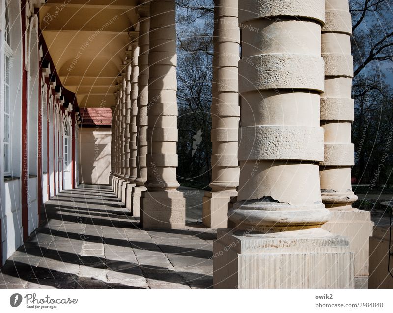 Old, thick and round merseburg Saxony-Anhalt Germany Small Town Old town Manmade structures Architecture Column portico Tourist Attraction Fat Together Gigantic