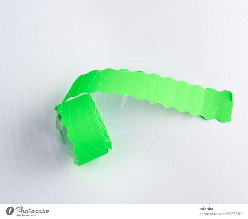 coil with green empty sticky price tags Tool Paper Shopping Modern New Clean Soft Green White Colour Price tag Conceptual design background Blank copy cost note