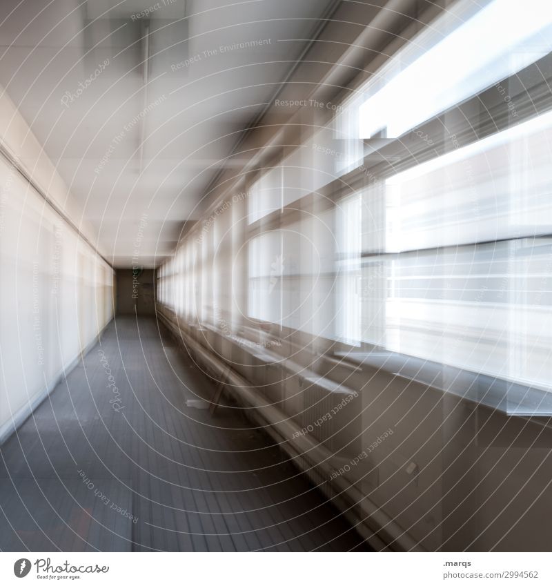 zoom Design Window Corridor Speed Movement Date Irritation Change Future Colour photo Interior shot Abstract Deserted Copy Space left Copy Space right