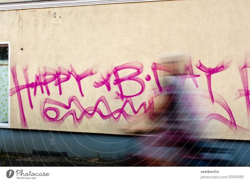happy b-day Happy Birthday Congratulations Birthday wish Desire House (Residential Structure) Wall (building) Wall (barrier) Graffiti Tagging (graffiti)