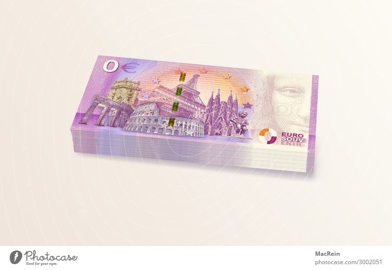 Zero Euro Banknotes Money Trade Financial Industry Stock market Financial institution Tourist Attraction Paper Sign Business Lose Bank note Europe