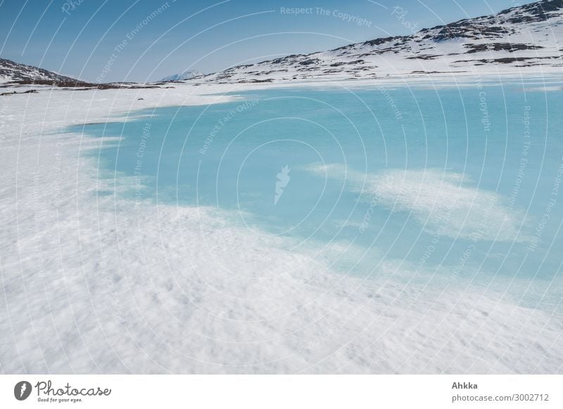 Icy lagoon Nature Climate change Beautiful weather Ice Frost Snow Scandinavia Inspiration Risk Transience Insurance Trust Attachment Background picture