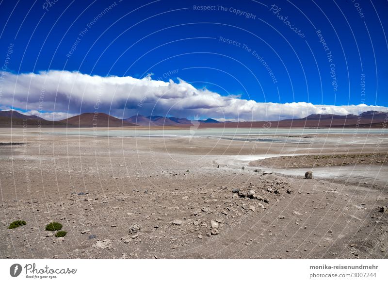 Altiplano Plateau Bolivia High plain Volcano Salt  lake Salt flats Desert South America wide Loneliness