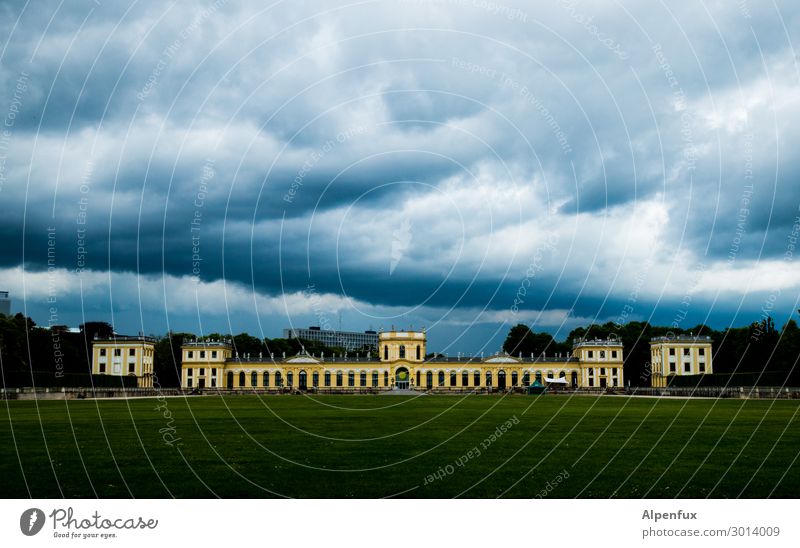 cheerful to cloudy Kassel Town Deserted Palace Castle Park Tourist Attraction Landmark Monument Protection Safety (feeling of) Fear Loneliness