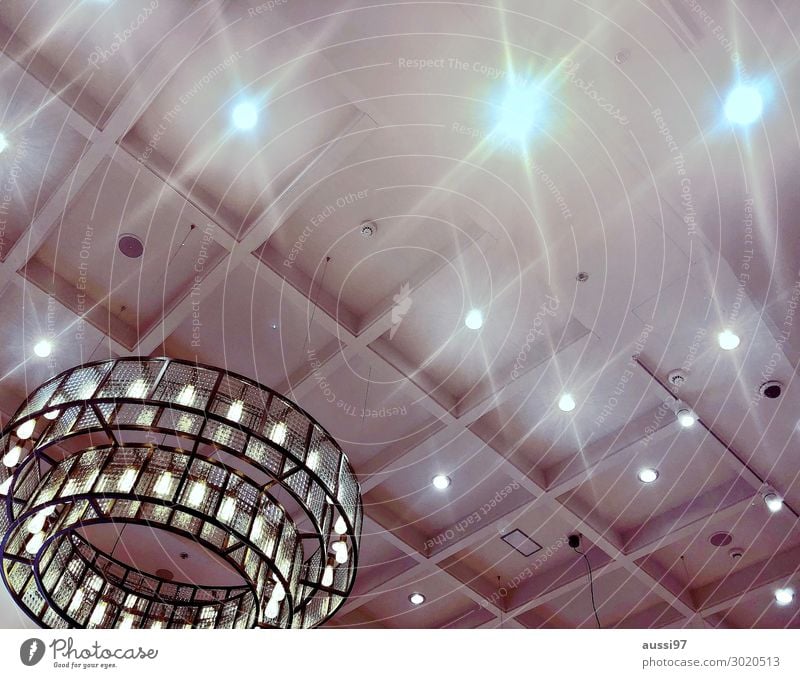 Camera,lights,action! Light Skylight Lamp Ceiling Bright Chandelier Shows Presentation Moody Atmosphere