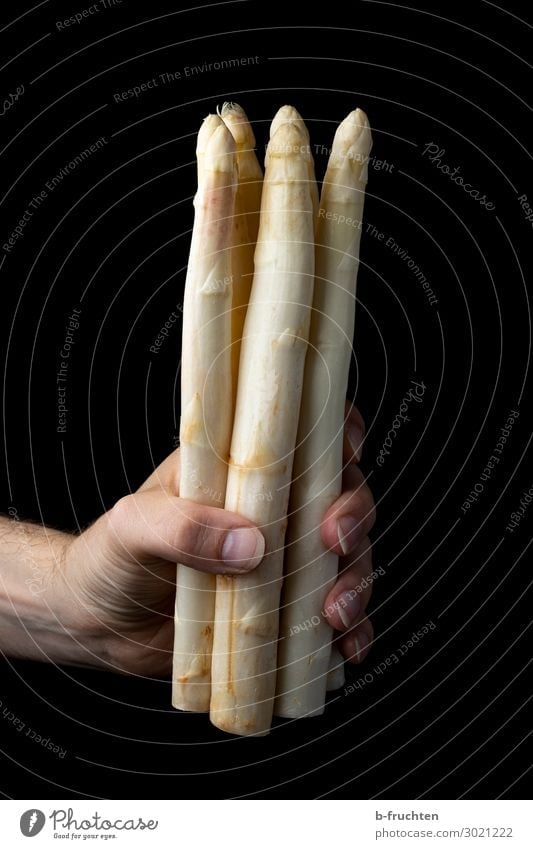 a bunch of white asparagus Food Vegetable Nutrition Organic produce Vegetarian diet Shopping Healthy Healthy Eating Hand Fingers Work and employment Select