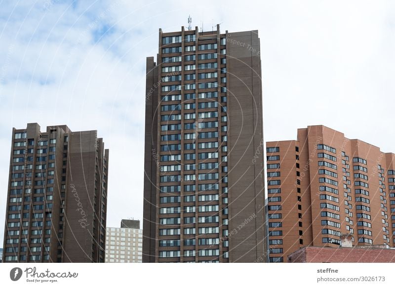 habitation Town House (Residential Structure) High-rise Wall (barrier) Wall (building) Living or residing Baltimore USA Colour photo Exterior shot Deserted