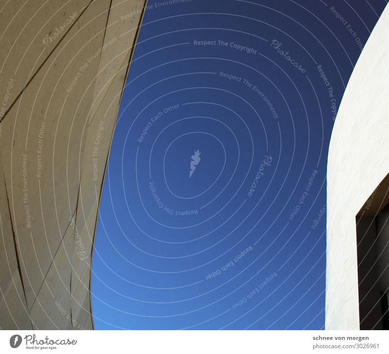 semicircle Manmade structures Building Architecture Door Roof Landmark Vacation & Travel Uniqueness Modern Blue Beautiful Surrealism Colour photo Light Contrast