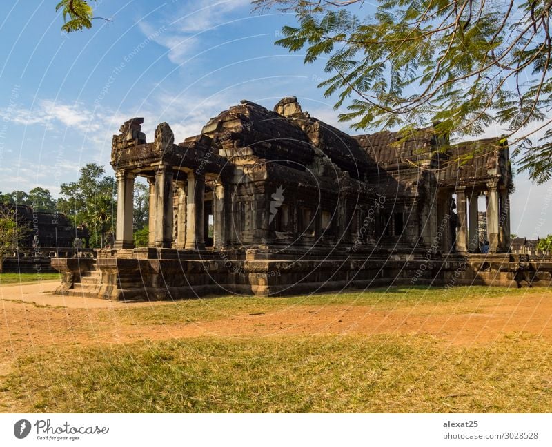Angkor Wat Temple Vacation & Travel Tourism Earth Sky Lake Ruin Building Architecture Monument Stone Religion and faith Ancient Asia Cambodia heritage Hinduism
