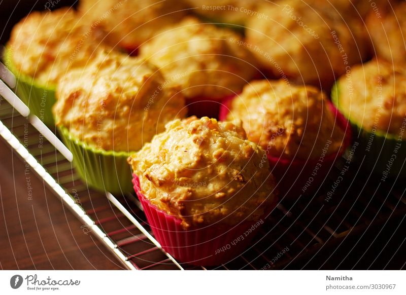 Vegetable muffins Food Nutrition Eating Vegetarian diet Finger food Healthy Muffin Subdued colour Interior shot Day