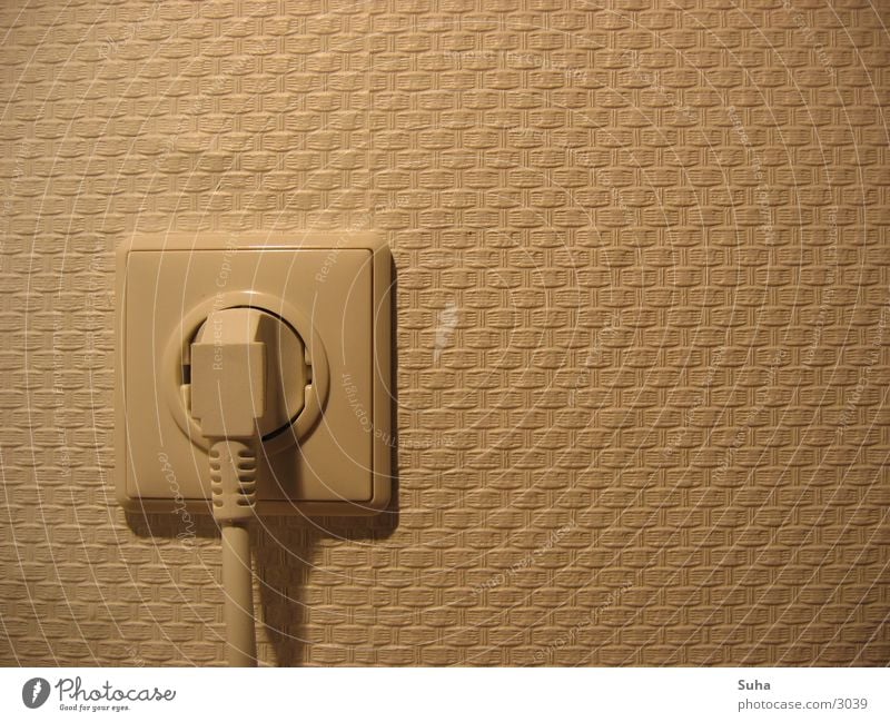 Connected Electricity Connector Socket Wall (building) Wallpaper Pattern Electrical equipment Technology Blow Connection Power plug