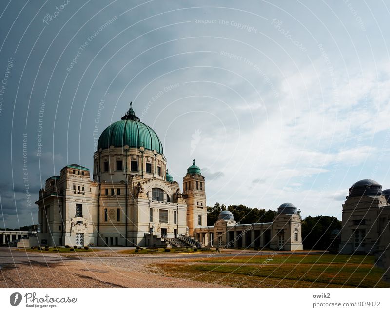 Vienna, Central Cemetery Sky Clouds Central cemetery Capital city Outskirts Church Manmade structures Tourist Attraction Landmark Old Famousness Large Historic