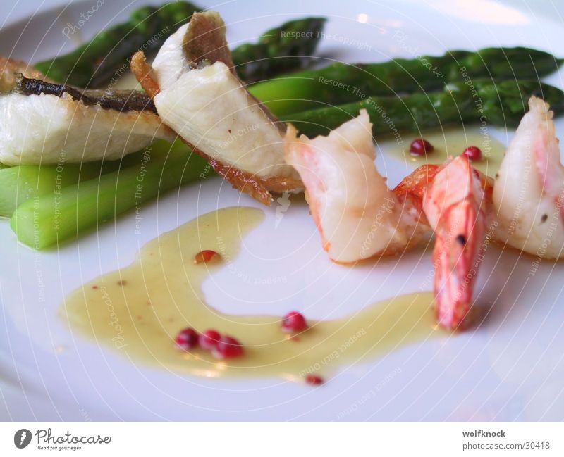 gummy Shrimps Seafood Nutrition Asparagus peppersuace pepper core suce