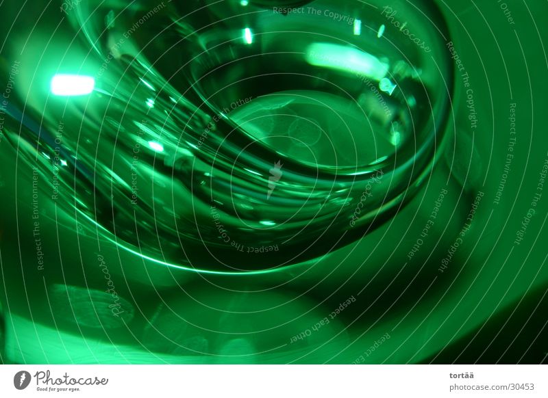 Green World Abstract Obscure Detail Glass Sphere Close-up Digital photography