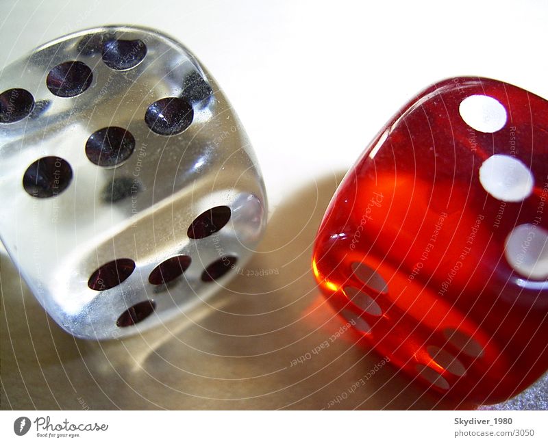 Cube pair Playing Light Leisure and hobbies Glass Dice