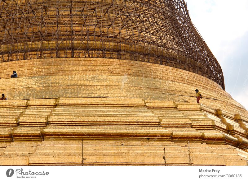 The Shwedagon pagoda in Yangon, Myanmar/Burma. Vacation & Travel Religion and faith Rangoon ancient Asia Asian buddhism Burmese architecture historic religious