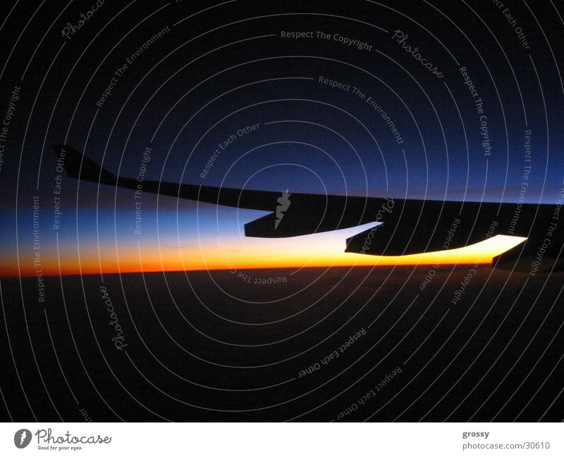nightflight Night Airplane Dark Sunset Engines Aviation