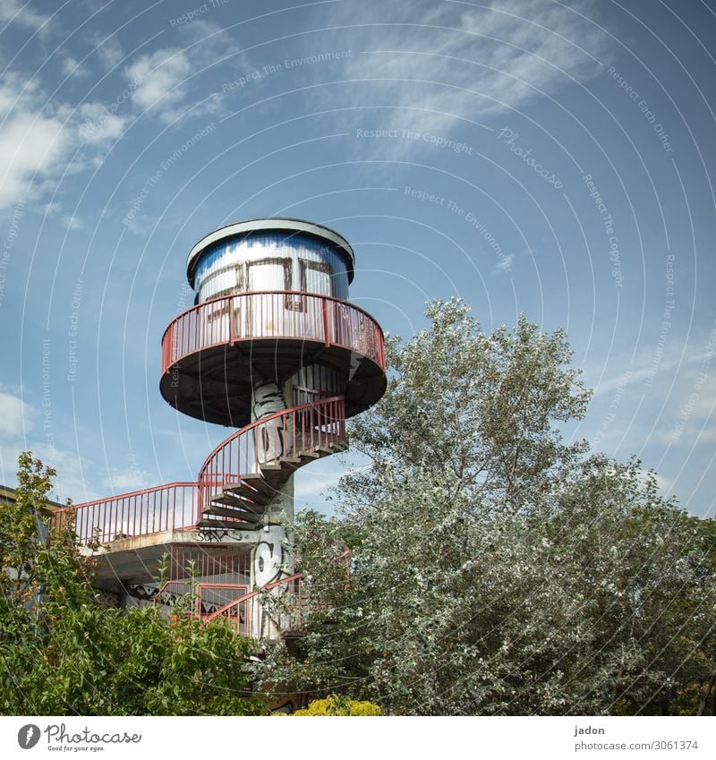 panorama. Lifestyle Style Stands Architecture Bushes Park Brandenburg an der Havel Town Skyline Tower Manmade structures Stairs Window Air Traffic Control Tower