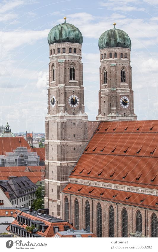 Liebfrauen Cathedral in Munich Style Contentment Calm Vacation & Travel Tourism Trip Sightseeing City trip Summer Work of art Architecture Beautiful weather