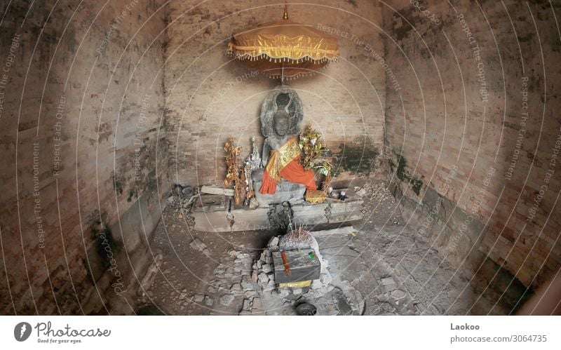 Holy Buddha Temple in Angkor Wat Lifestyle Art Museum Culture Media Print media New Media Environment Manmade structures Wall (barrier) Wall (building)