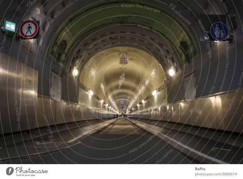 Historical Elbe Tunnel in Hamburg. Lifestyle Style Design Vacation & Travel Tourism Trip Sightseeing City trip Science & Research Work and employment Profession