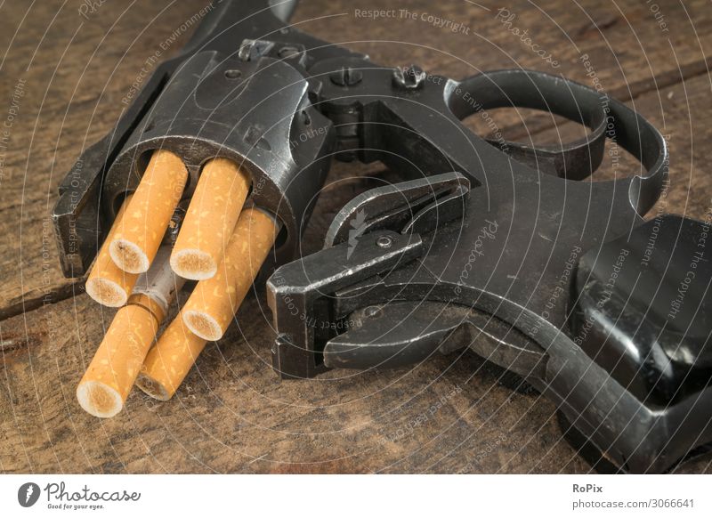 SMOKING KILLS Lifestyle Healthy Health care Illness Smoking Education Handgun Weapon Firearm Technology Industry Environment Nature Wood Steel Threat Emotions