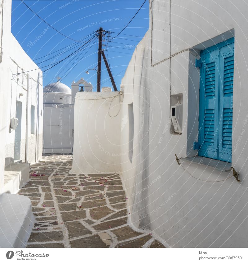Car-free city centre Vacation & Travel Tourism City trip Island Living or residing Flat (apartment) House (Residential Structure) Paros Greece Village Town