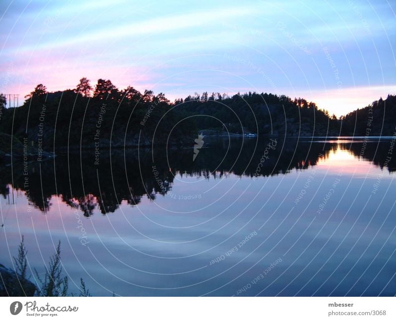 Mystic twilight Twilight Sunset Lake Navigation Dusk Sky Water Sweden Lennartsfors Dalsland