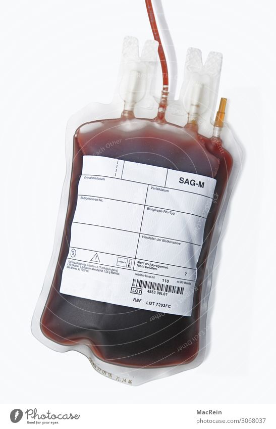 blood bags Medication Yellow Red White Inscription Barcode Pouch Plasma Blood donor Background picture Things Full Colour photo Studio shot Close-up Deserted