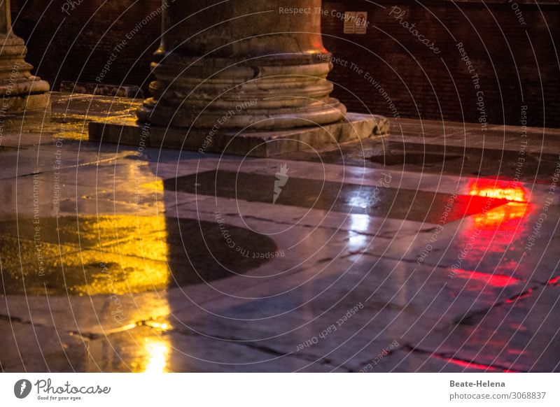 light painting Art Work of art Environment Rome Town Capital city Palace Places Manmade structures Floor covering Column Tourist Attraction Street lighting