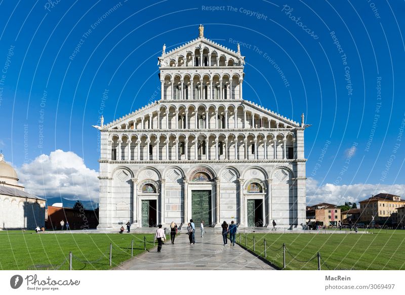 Cathedral of Pisa Group Architecture Landscape Spring Summer Park Meadow Town Church Dome Manmade structures Building Culture Art Italy Tourism