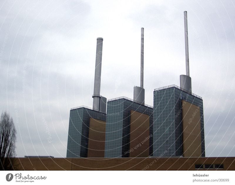 the three towers 3 Hannover Architecture Tower Chimney trio Industrial Photography