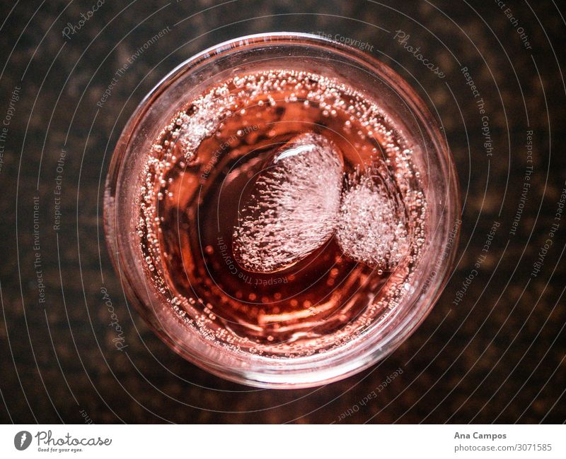 Cherry cola Beverage Drinking Cold drink Table Kitchen Personal hygiene Colour photo Close-up Detail Deserted Morning Contrast Shallow depth of field