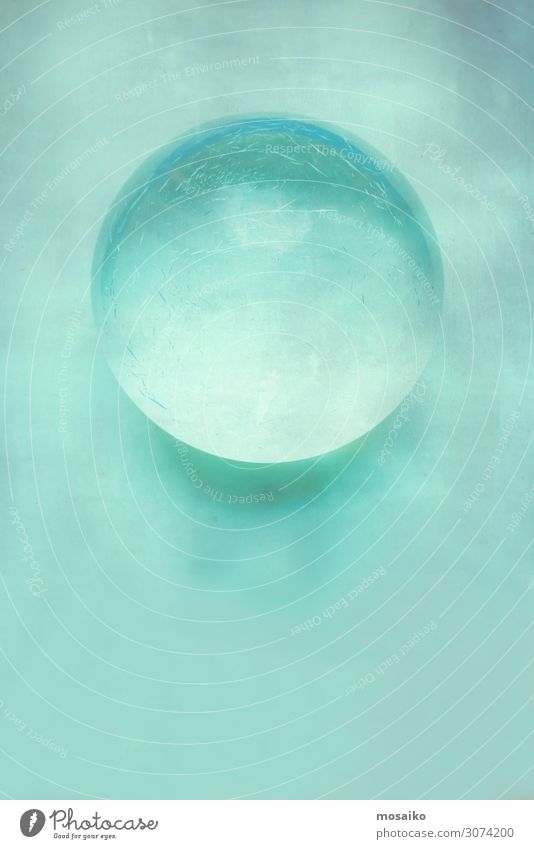 glass ball on pastel tone background Design Healthy Wellness Life Harmonious Well-being Senses Relaxation Spa Whirlpool Swimming & Bathing Lamp Fitness