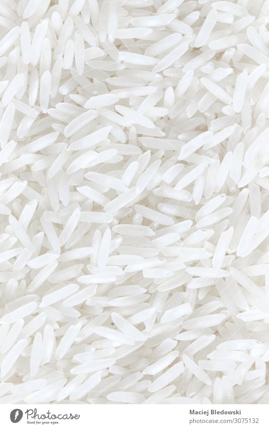 Background made of rice. Food Vegetable Organic produce Vegetarian diet Diet Asian Food Fresh Healthy Natural White Rice background Ingredients Raw dry Crops