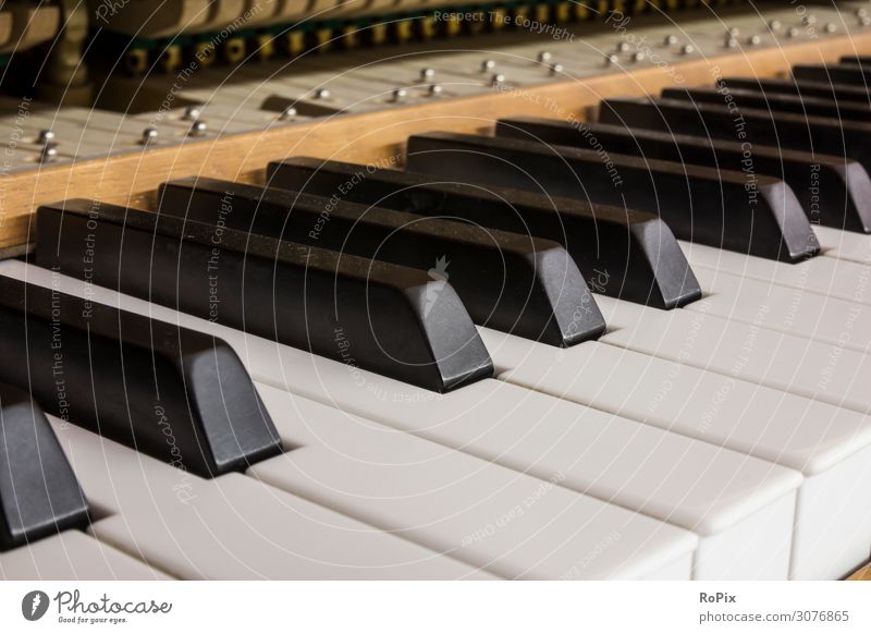 Detail of an old piano. Lifestyle Style Design Leisure and hobbies Education Adult Education Kindergarten School Study Work and employment Profession Keyboard