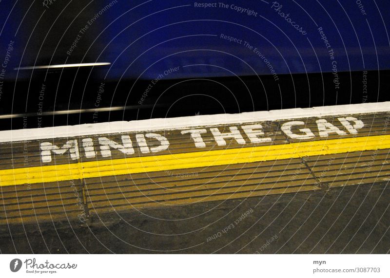 Mind the Gap - London Tube Underground mind the gap London Underground Great Britain Platform urban Transport esteem Caution Station Vacation & Travel