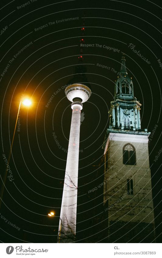 lantern, church, tower City trip Berlin Capital city Downtown Church Tower Manmade structures Building Architecture Tourist Attraction Landmark Berlin TV Tower