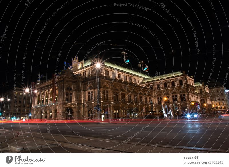 Vienna State Opera at Night, Vienna/Austria Elegant Feasts & Celebrations Architecture Concert Opera house Europe Capital city Old town Manmade structures