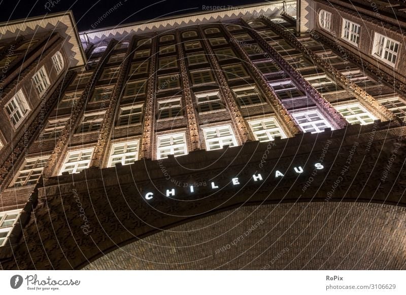 Chilehaus in Hanmburg. Lifestyle Design Vacation & Travel Tourism Sightseeing City trip House (Residential Structure) Work and employment Office work Workplace