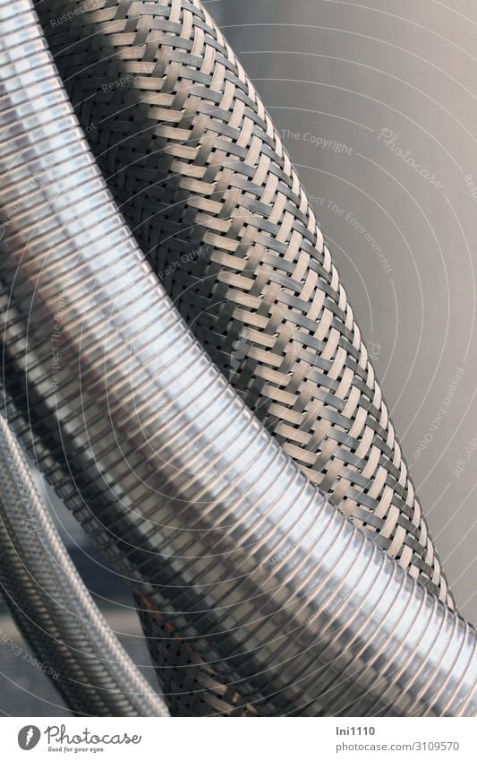 Stainless steel coated Cable Technology Science & Research Advancement Future Metal Steel Gray Black Silver Air hose Compressed air Coat High-grade steel