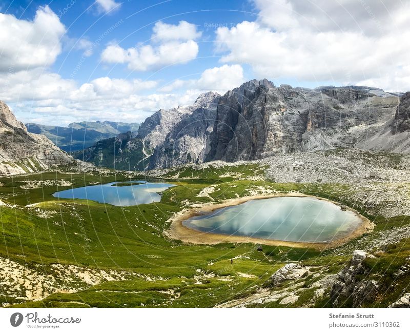 2 Lake view Dolomite, Italy Nature Landscape Plant Animal Water Sky Clouds Summer Beautiful weather Mountain Adventure Vacation & Travel Colour photo