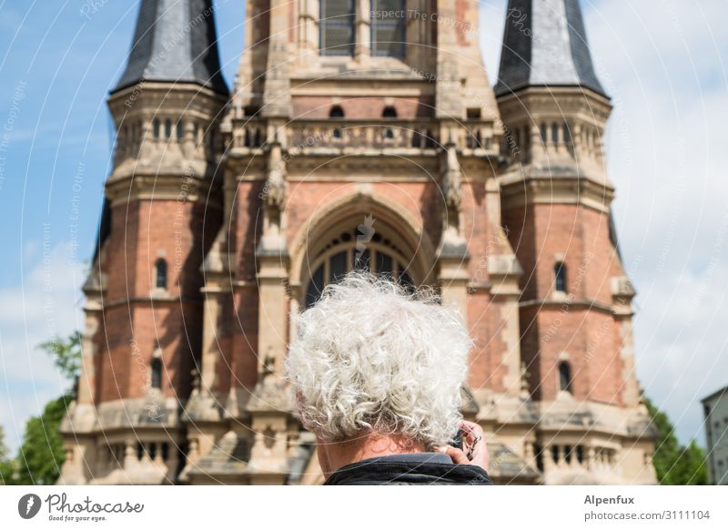 Grey Eminence | UT Chemnitz17 Human being Masculine Man Adults Head Hair and hairstyles 45 - 60 years Old town Church Dome Senior citizen Fear Education