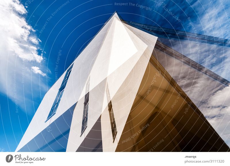 Building multiple exposure Abstract Manmade structures Architecture Double exposure Perspective Design Facade Worm's-eye view Irritation Style Experimental